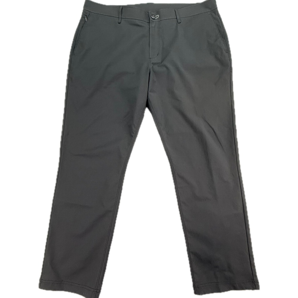 Public Rec Work to Play Pants Men 38x30 Black Performance Stretch Chino Trousers
